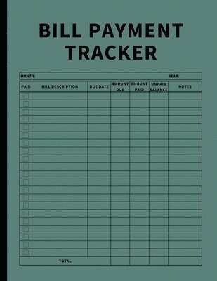 bokomslag Bill Payment Tracker