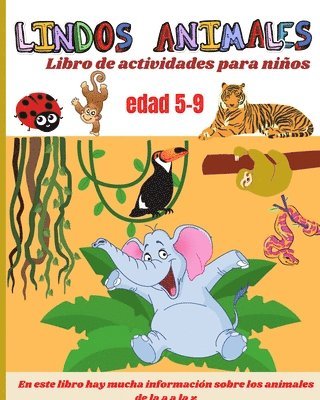 Libro de actividades de simpticos animales para nios de 5 a 9 aos 1