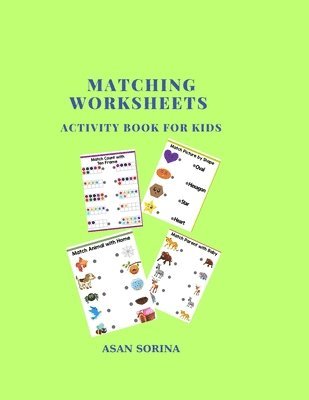 Matching Worksheets, Activity Book for Kids 1