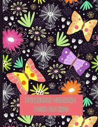 bokomslag Butterfly coloring book for kids