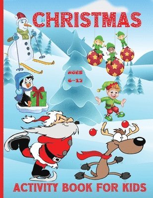 bokomslag Christmas Activity book for kids ages 6-12