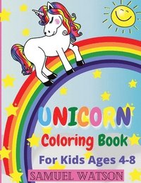 bokomslag Unicorn Coloring Book For Kids Ages 4-8