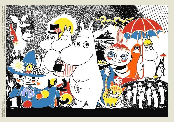 Pussel 1000 bitar Moomin: Comic Strip, Book One, Övrigt