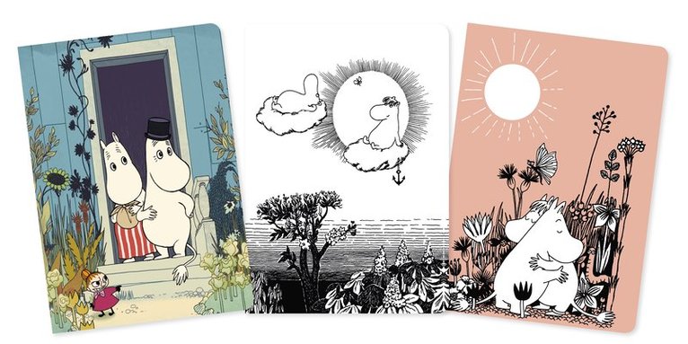 Skrivhäfte A5 linjerad 3-pack Moomin, Övrigt