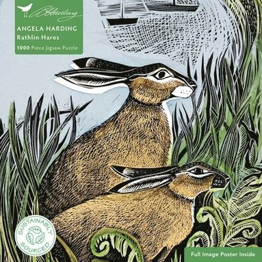 bokomslag Adult Sustainable Jigsaw Puzzle Angela Harding: Rathlin Hares