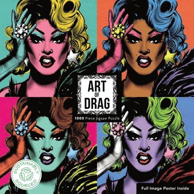 Adult Sustainable Jigsaw Puzzle Art of Drag: 1000-Pieces. Ethical, Sustainable, Earth-Friendly 1