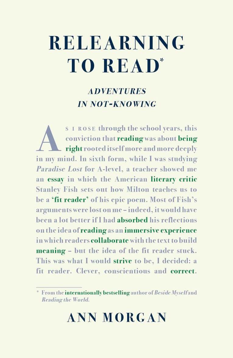 Ann Morgan - Relearning to Read, Häftad