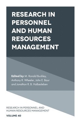 bokomslag Research in Personnel and Human Resources Management