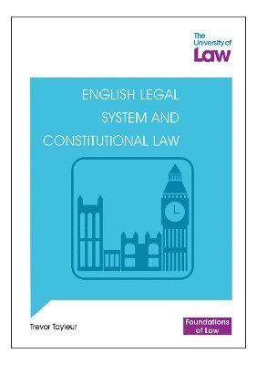 bokomslag Foundations of Law - English Legal System and Constitutional Law