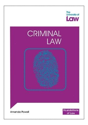 Foundations of Law - Criminal Law 1