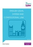 Trevor Tayleur - FOL - English Legal System & Constitutional Law 3e, Häftad
