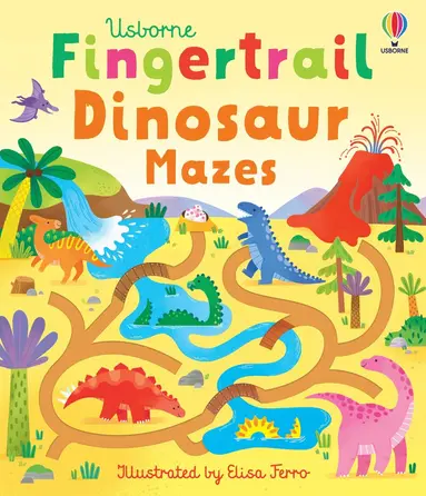 Felicity Brooks - Fingertrail Dinosaur Mazes, Kartonnage