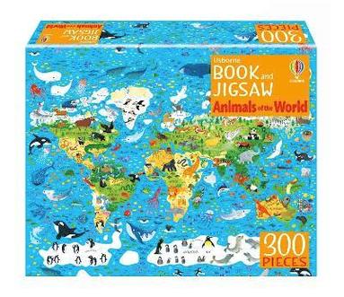 bokomslag Usborne Book and Jigsaw Animals of the World