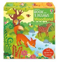 bokomslag Usborne Book and 3 Jigsaws: Woodland