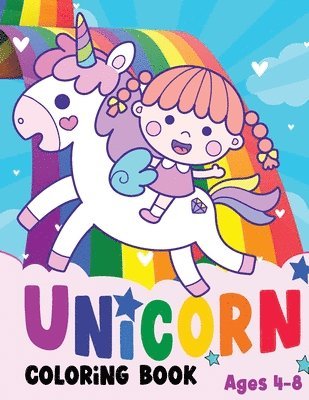 bokomslag Unicorn Colouring Book: Ages 4-8