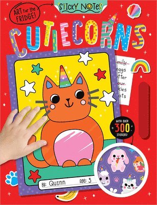 Sticky Notes Cutiecorns Coloring Book 1