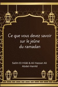 bokomslag ce que vous devez savoir sur le jeûne du ramadan