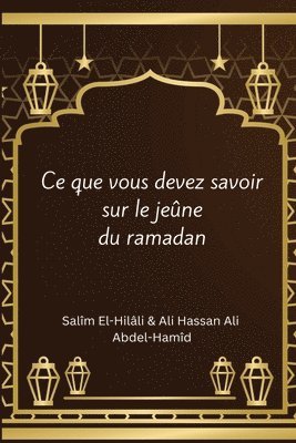 bokomslag ce que vous devez savoir sur le jeûne du ramadan