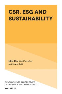 bokomslag CSR, ESG and Sustainability