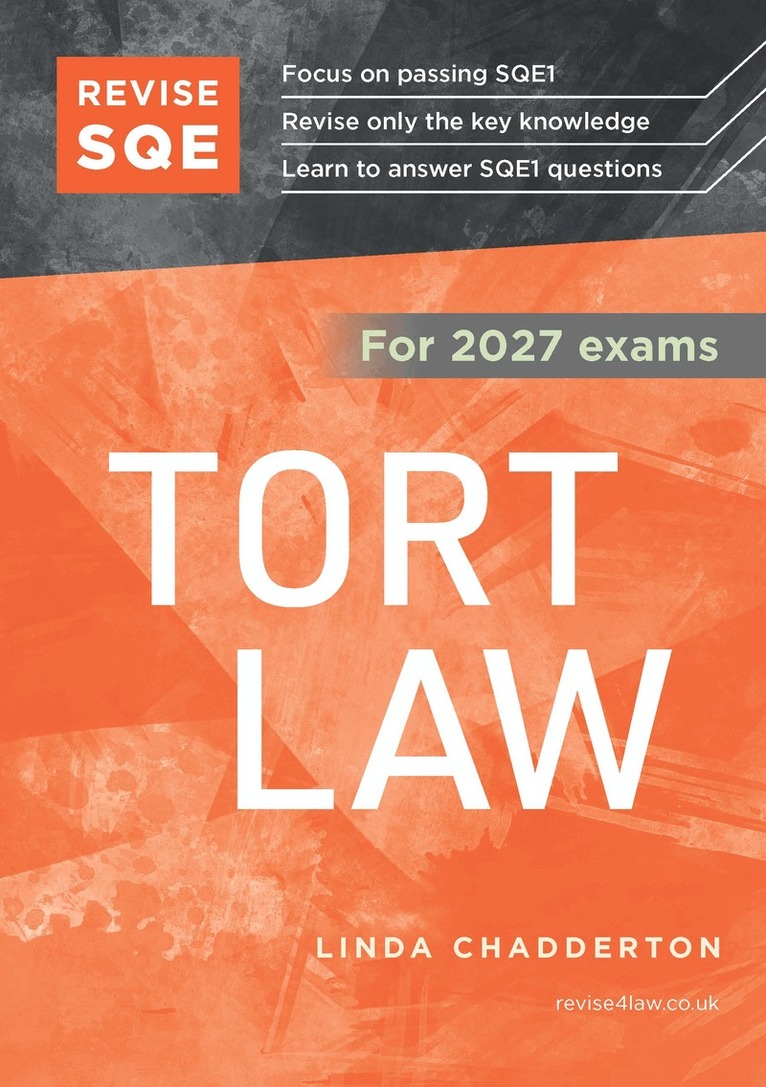Linda Chadderton - Revise SQE Tort Law 2027, Häftad