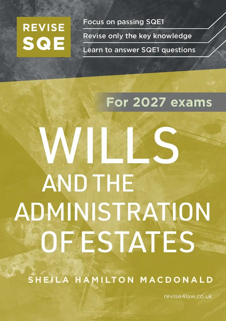 Sheila Hamilton Macdonald - Revise SQE Wills and the Administration of Estates 2027, Häftad. Tillgänglighet: Lägg i varukorg