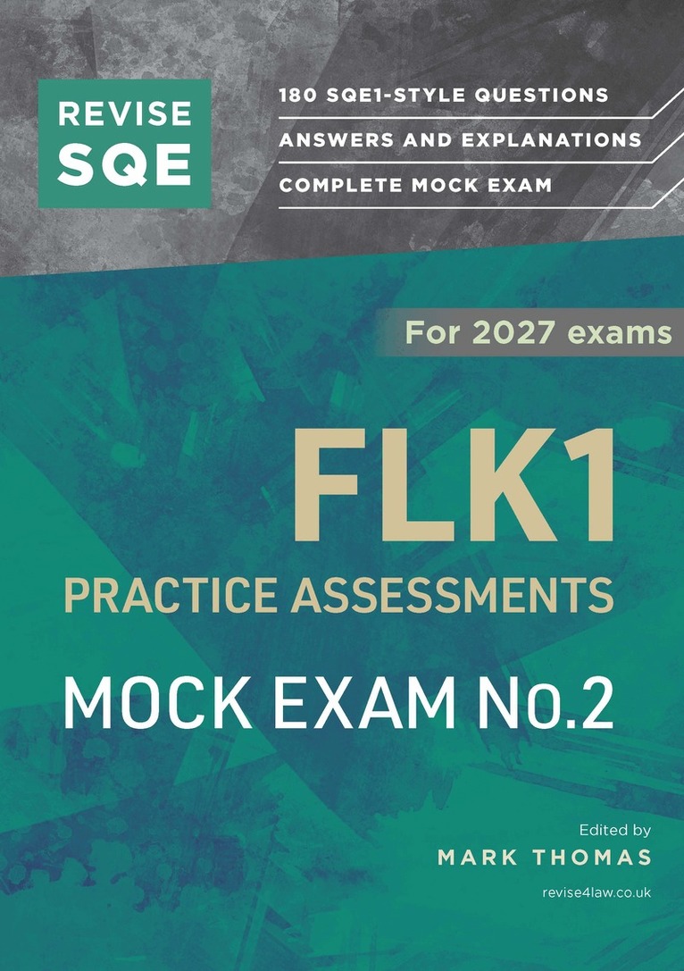 Mark Thomas - Revise SQE FLK1 Practice Assessments 2027: Mock Exam 2, Häftad