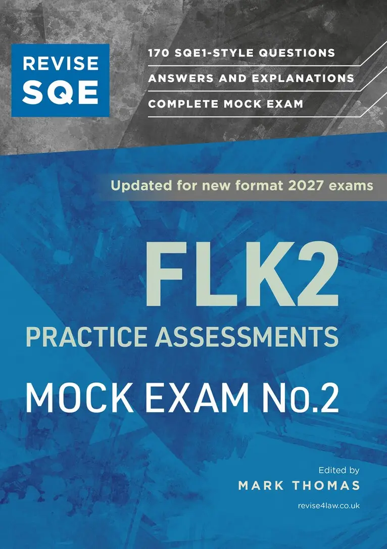Mark Thomas - Revise SQE FLK2 Practice Assessments 2027: Mock Exam 2, Häftad. Tillgänglighet: Kommande