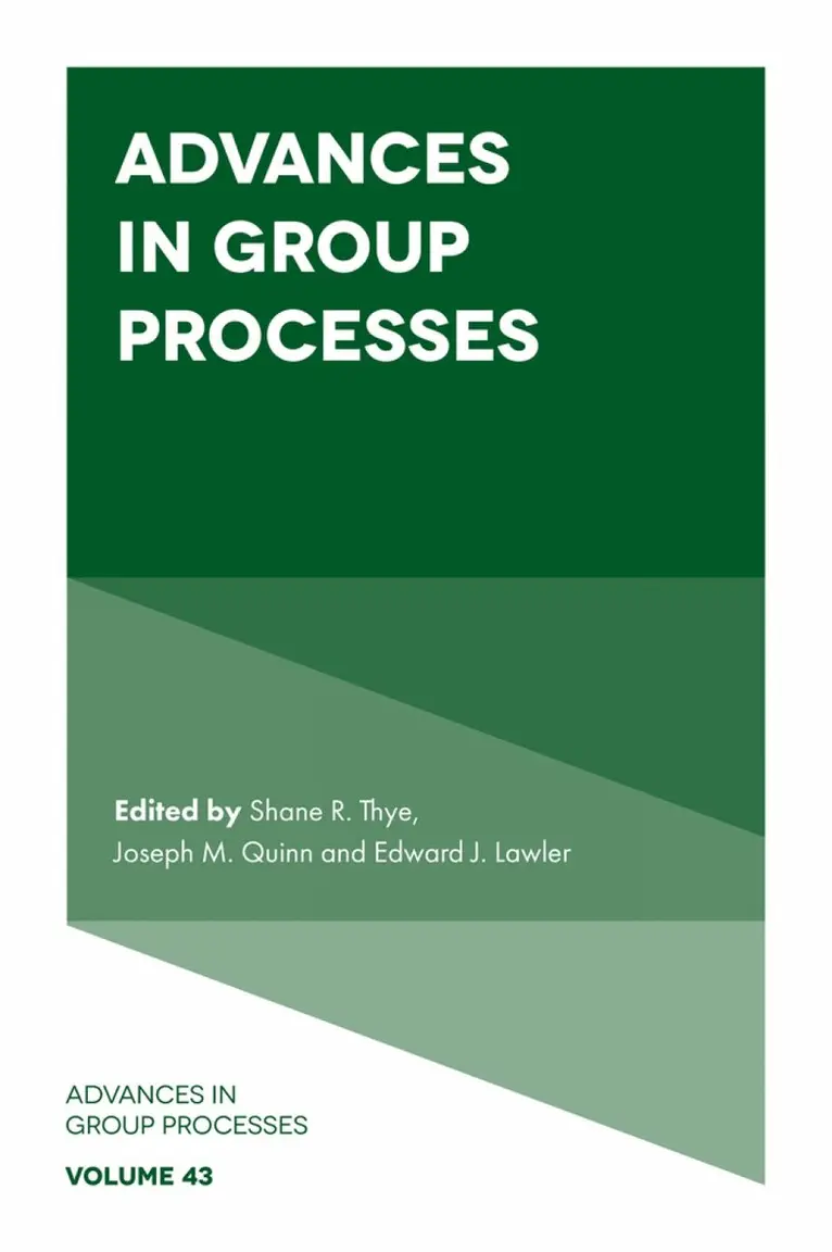 Shane R. Thye, Joseph M. Quinn, Edward J. Lawler - Advances in Group Processes, Inbunden. Tillgänglighet: Kommande