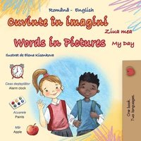 bokomslag Words in Pictures - My Day (Romanian English Bilingual Children's Book)