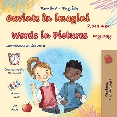 bokomslag Words in Pictures - My Day (Romanian English Bilingual Children's Book)