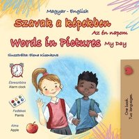 bokomslag Words in Pictures - My Day (Hungarian English Bilingual Children's Book)