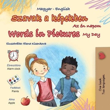 bokomslag Words in Pictures - My Day (Hungarian English Bilingual Children's Book)