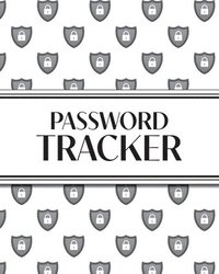 bokomslag XL Large Print Password Tracker (Lock Shield Gray)