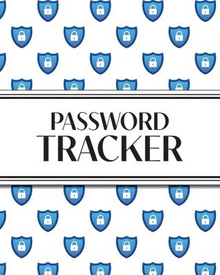 bokomslag XL Large Print Password Tracker (Lock Shield Blue)