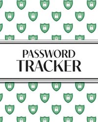 bokomslag XL Large Print Password Tracker (Lock Shield Green)