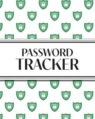 bokomslag XL Large Print Password Tracker (Lock Shield Green)