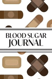 bokomslag 1-Year Daily Blood Sugar Journal (Medical Plasters Multi-Color Dark Skin Tone)