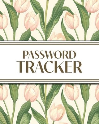 bokomslag XL Large Print Password Tracker (Pink Tulips)
