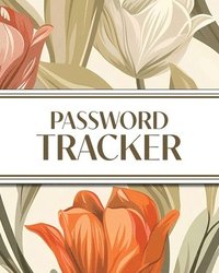 bokomslag XL Large Print Password Tracker (Autumnal Warm Tone Tulips)