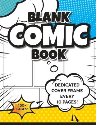 bokomslag Blank Comic Book (Blue & Yellow)