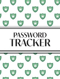 bokomslag XL Large Print Password Tracker (Lock Shield Green)