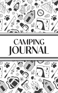 bokomslag Camping Journal (Black and White Camping Doodles) (Hardcover)