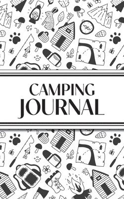 bokomslag Camping Journal (Black and White Camping Doodles) (Hardcover)
