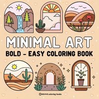 bokomslag Bold & Easy Minimal Art Coloring Book for Adults & Teens