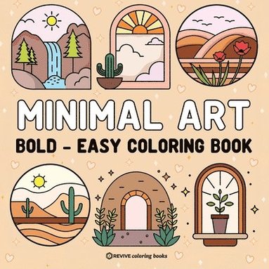 bokomslag Bold & Easy Minimal Art Coloring Book for Adults & Teens