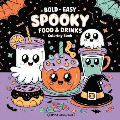 bokomslag Bold & Easy Spooky Food & Drinks Coloring Book