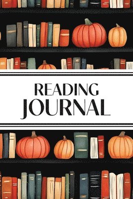 Reading Journal (Watercolor Pumpkins in Bookshelves)