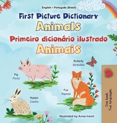 bokomslag First Picture Dictionary - Animals (English Portuguese Brazilian Bilingual Children's Book)