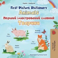 bokomslag First Picture Dictionary - Animals (English Ukrainian Bilingual Children's Book)