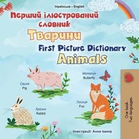 bokomslag First Picture Dictionary - Animals (Ukrainian English Bilingual Children's Book)
